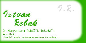 istvan rebak business card